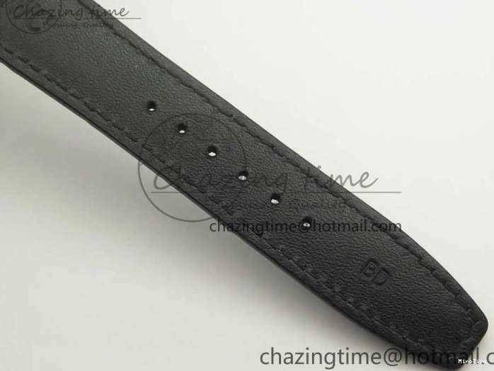 MIROTIME 0426 Upgraded Portuguese Flying Tourbillon SS White Dial 2 Sub Dials on Black Leather Strap 7161